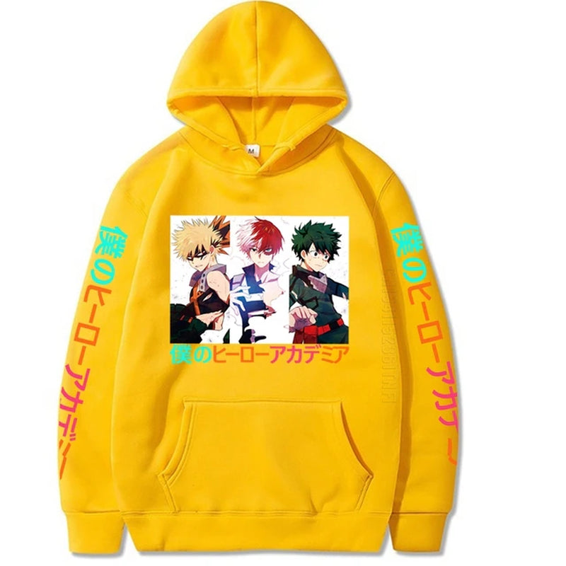 My Hero Academia Anime Men Hoodie Boku No Hero Academia Fashion Designer Streetwear Manga Bakugou Todoroki Deku Hoodies