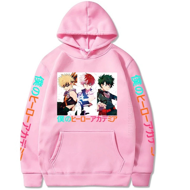 My Hero Academia Anime Men Hoodie Boku No Hero Academia Fashion Designer Streetwear Manga Bakugou Todoroki Deku Hoodies