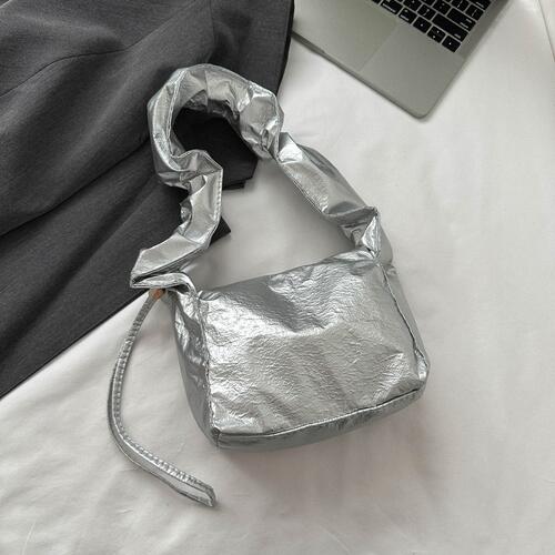 Leather Drawstring Shoulder Bag