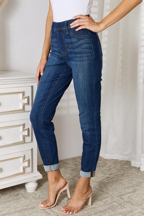 Judy Blue Skinny Cropped Jeans (available in plus size)