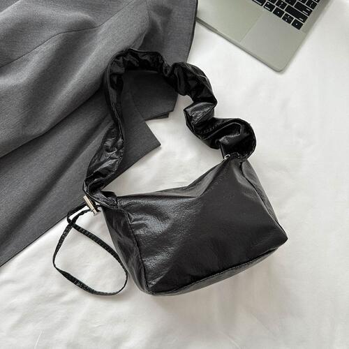 Leather Drawstring Shoulder Bag