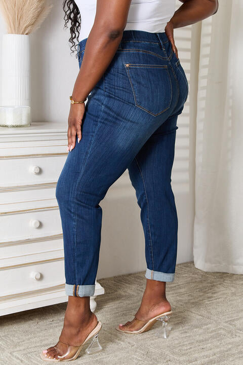 Judy Blue Skinny Cropped Jeans (available in plus size)