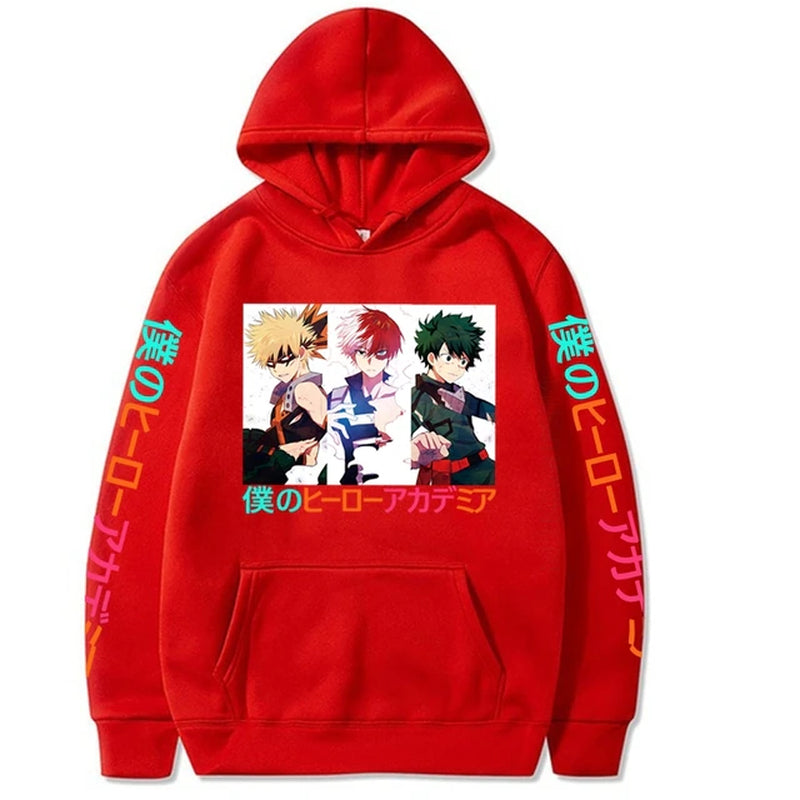 My Hero Academia Anime Men Hoodie Boku No Hero Academia Fashion Designer Streetwear Manga Bakugou Todoroki Deku Hoodies