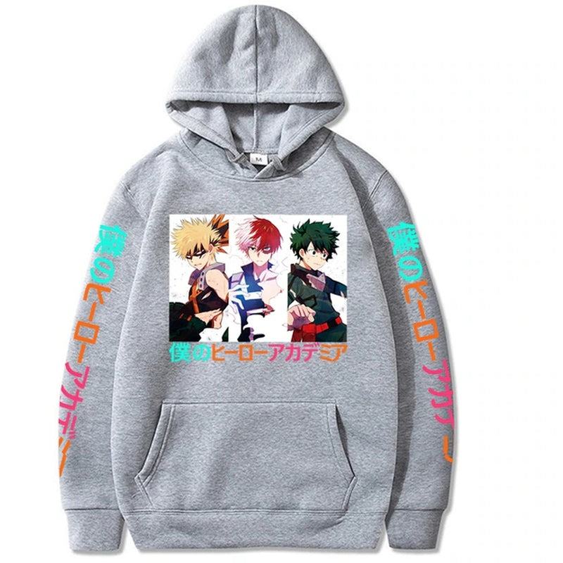 My Hero Academia Anime Men Hoodie Boku No Hero Academia Fashion Designer Streetwear Manga Bakugou Todoroki Deku Hoodies